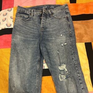 Old Navy Sky-Hi Straight Blue Jeans